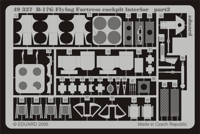 Eduard 49337 B-17G cockpit interior 1/48 Revell – zdjęcie 3