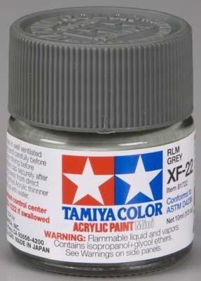 Peinture acrylique Tamiya XF22 RLM Gris (81722) 10 ml – Bild 2