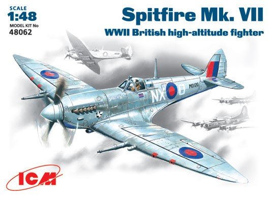 ICM 48062 Spitfire Mk.VII Chasseur britannique de la Seconde Guerre mondiale (1/48)
