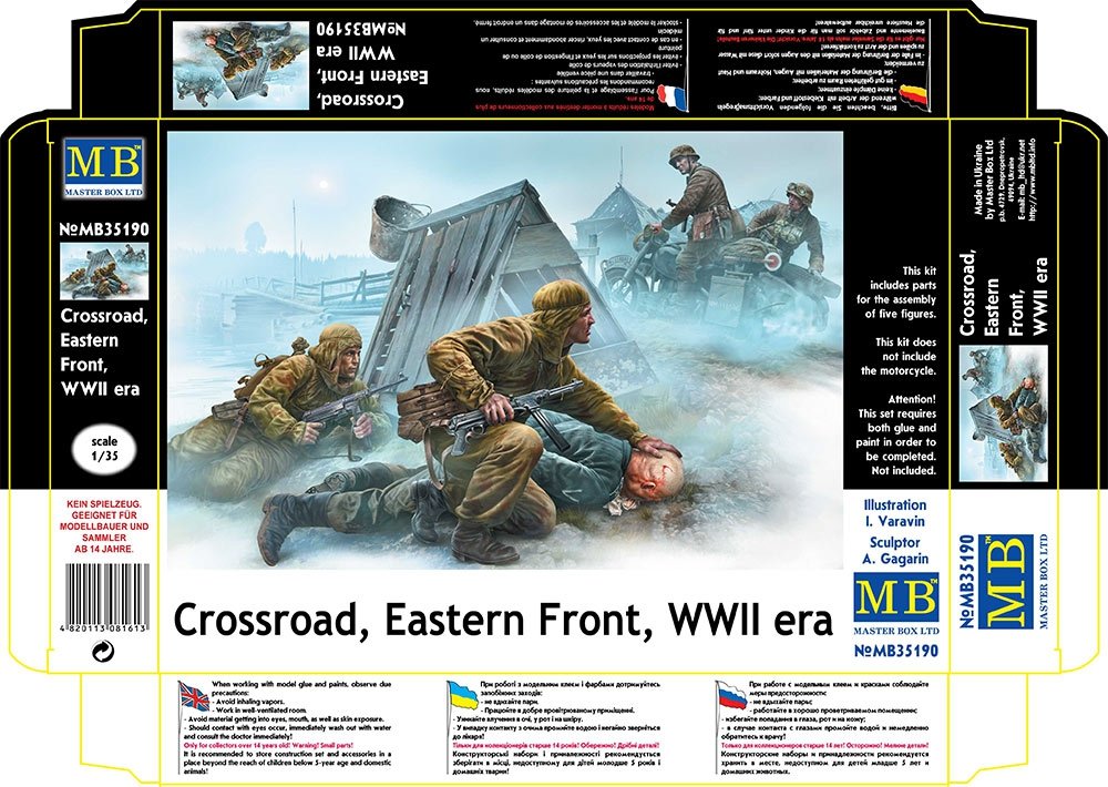 Master Box 35190 Carrefour, Front de l&amp;#39;Est, Seconde Guerre mondiale, échelle 1/35 – imagen 2