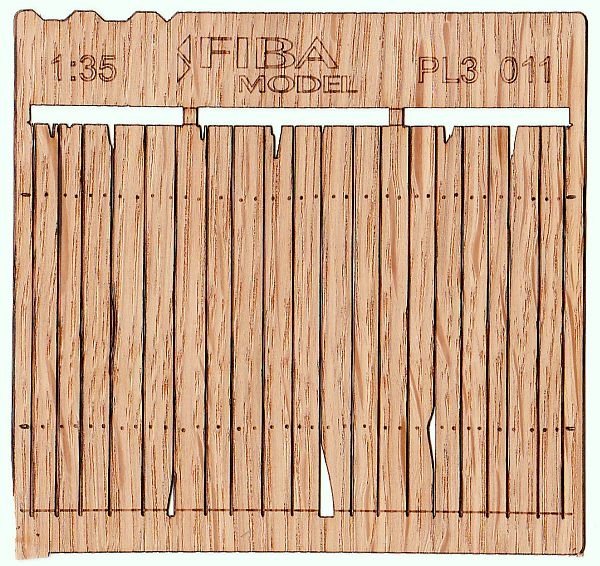 Maquette PL3-011 Clôture en bois type 11 Clôture en bois 1/35