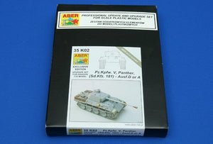 Aber 35K02 German medium tank Pz. Kpfw. V, Panther, Ausf. D or Ausf. A (Sd. Kfz. 171) 1/35 – zdjęcie 3