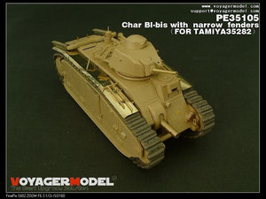 Maquette Voyager PE35105 Char bibis français de la Seconde Guerre mondiale avec ailes étroites (version B incluant le canon) pour TAMIYA 35282 au 1/35 – image 7