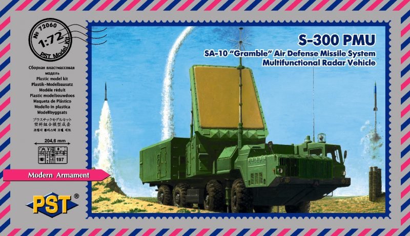 Radar multifonctionnel pour véhicules PST 72060 30N6E1 1/72