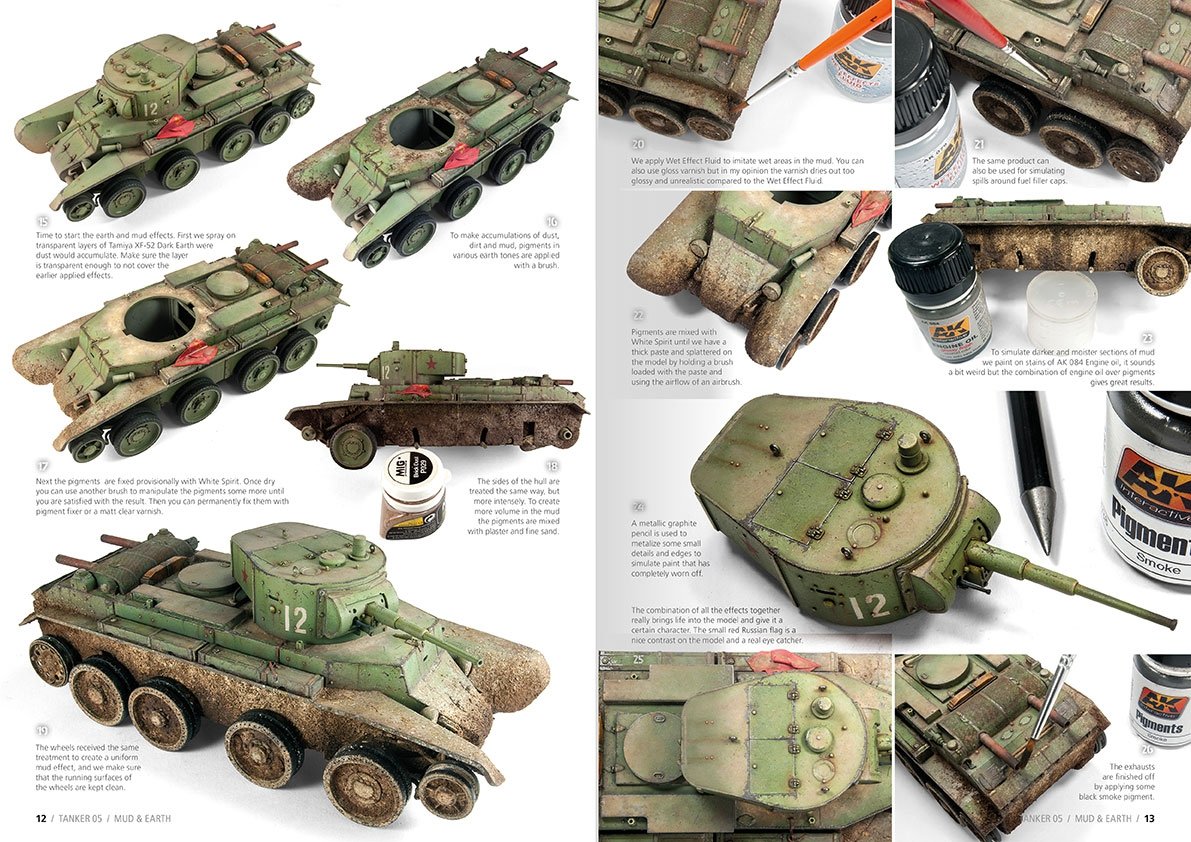 AK Interactive AK4823 TANKER 05 : BOUE ET TERRE (Anglais) – immagine 4