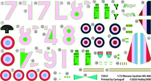 Hobby 2000 72032 Morane-Saulnier MS.406 Moyen-Orient (Hasegawa) 1/72 – immagine 2