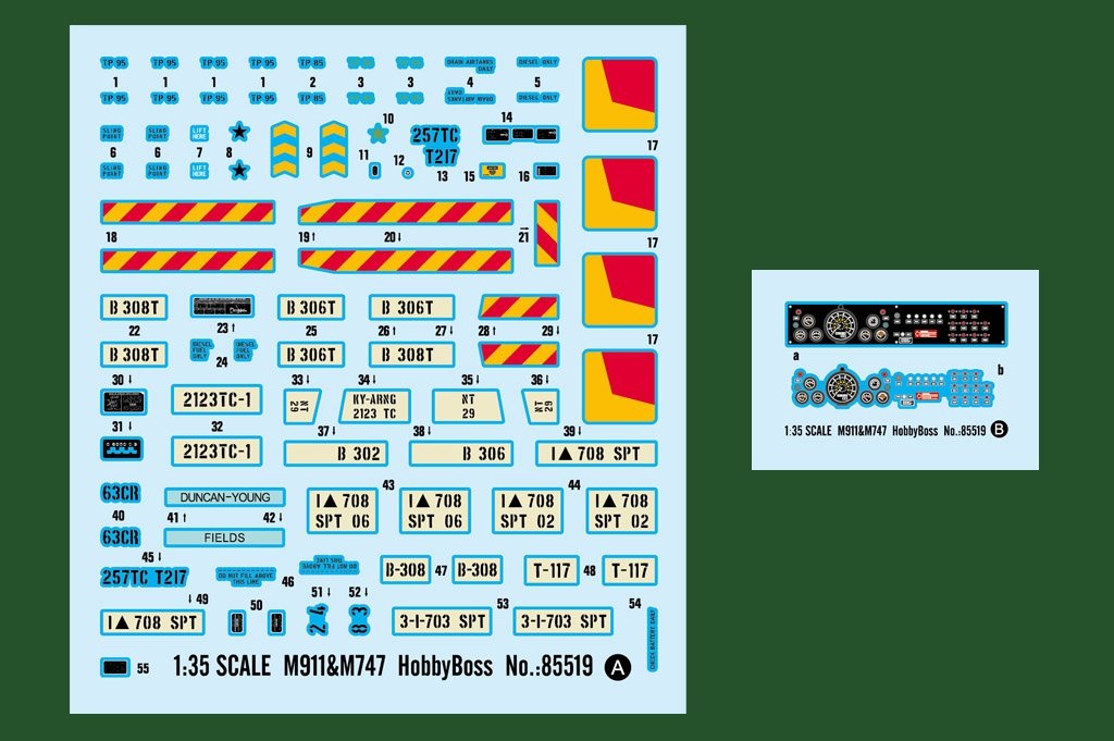 Hobby Boss 85519 M911 C-HET avec semi-remorque pour engins lourds m747 (1/35)  – imagen 5