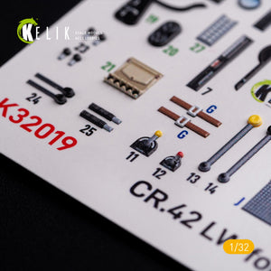 KELIK K32019 CR.42 LW - Décalcomanies 3D intérieures pour kit ICM 1/32 – image 3