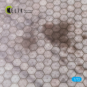 KELIK KS72017 SOCLE DE PARKING HEXAGONAL EN BÉTON SUISSE - ACRYLIQUE 3 MM (280 X 180 MM) 1/72 – image 4