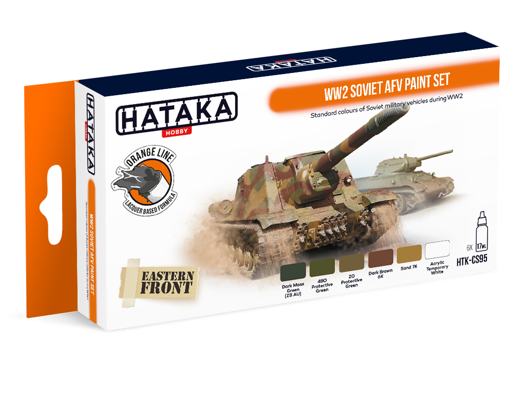 Hataka HTK-CS95 Ensemble de peinture AFV soviétique WW2 (6x17ml)