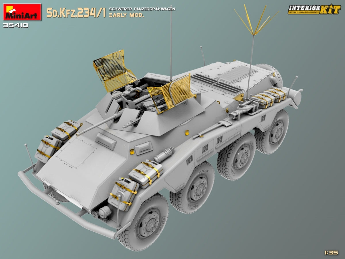 MiniArt 35410 Sd.Kfz.234/1 Schwerer Panzerspahwagen. PREMIER MOD. KIT INTÉRIEUR 1/35 – image 6