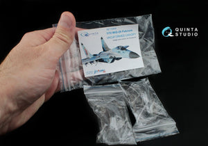 Quinta Studio QC72002 MiG-29 verrière transparente thermoformée 2 pièces (pour kit Zvezda 7278, 7309) 1/72 – immagine 3