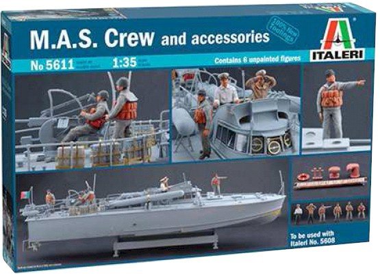 Italeri 5611 MAS Équipage et accessoires (1/35)