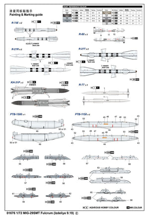 Trumpeter 01676 MIG-29SMT Fulcrum (Izdeliye 9.19) 1/72 – Bild 2