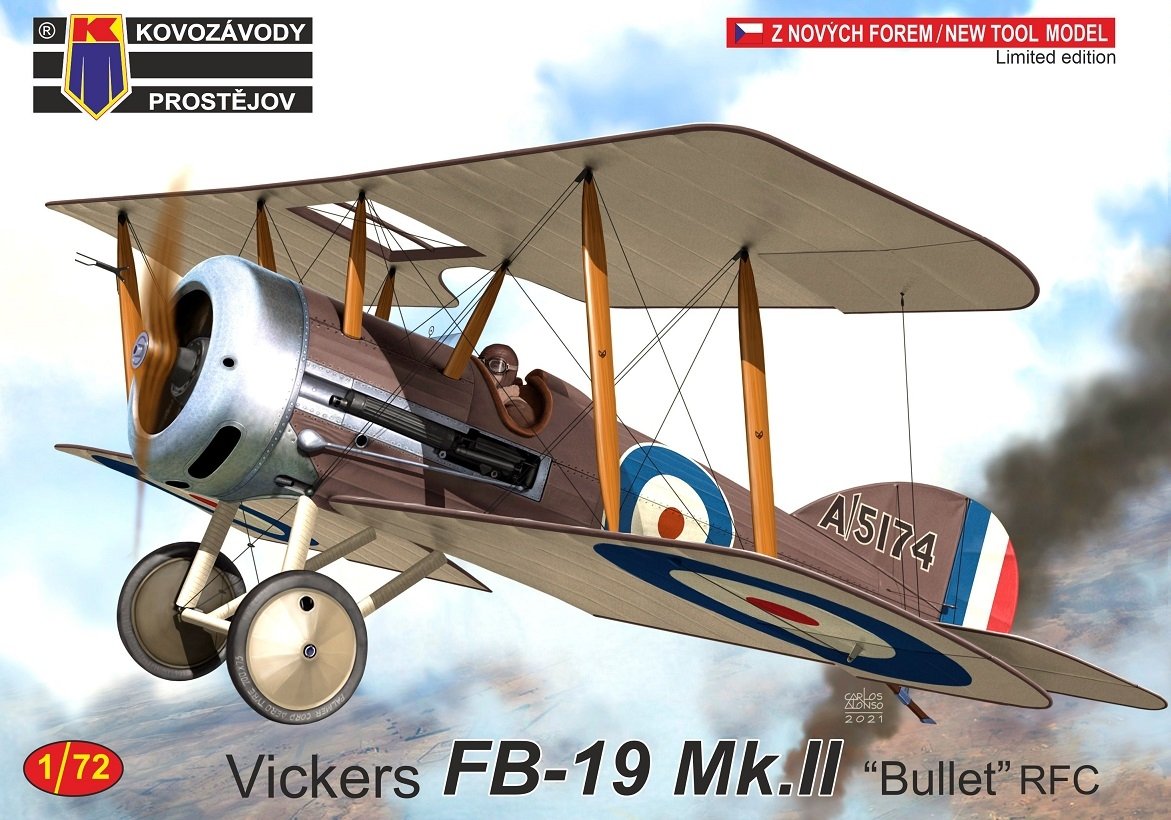 Kovozavody Prostejov KPM0250 Vickers FB-19 Mk.II „Bullet“ RFC“ 1/72