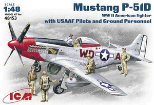 ICM 48153 Mustang P-51D avec pilotes et personnel au sol de l&amp;#39;USAAF (1/48)