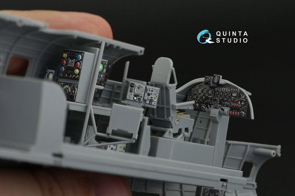 Intérieur imprimé en 3D et coloré sur papier décalcomanie Quinta Studio QD48248 Lancaster B Mk.I (HK Models) 1/48 – immagine 3