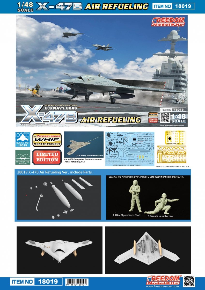 Freedom 18019 US Navy UCAS X-47B Ravitaillement en vol 1/48 – Bild 2