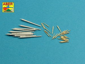 Ensemble de barils Aber 350L-74 pour les cuirassés allemands de la Première Guerre mondiale : König ; Grosser Kurfürst; Markgraf; Kronprinz 305 mm x 10, 150 mm x 14, 88 mm x 10 (1/350)