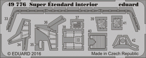 Eduard 49776 Super Étendard intérieur MODÈLE CINÉTIQUE 1/48 – image 2