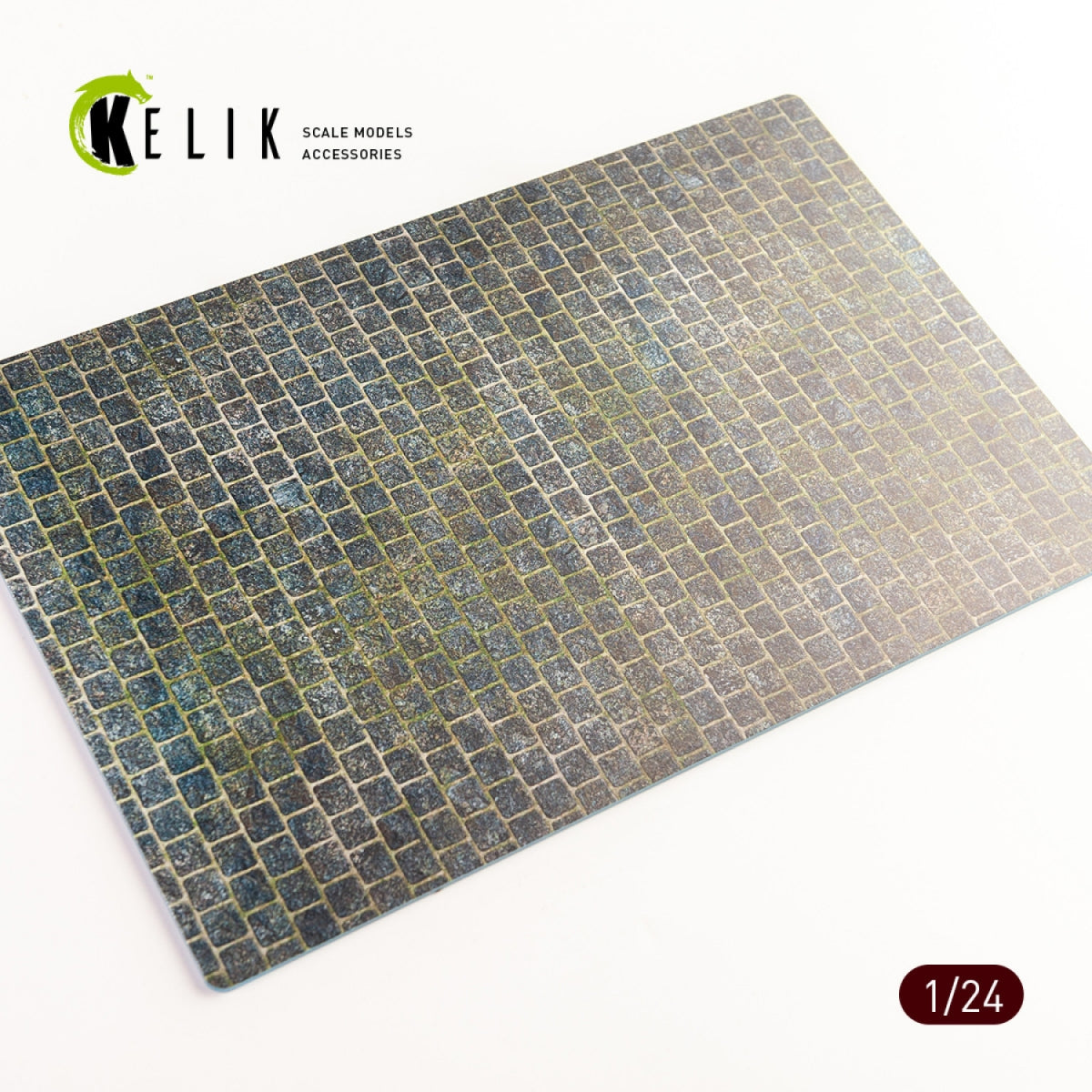 KELIK KS24011 Route pavée années 1910-1930 - Socle en acrylique 3 mm (280 x 180 mm) (170 g) (210 g) 1/24