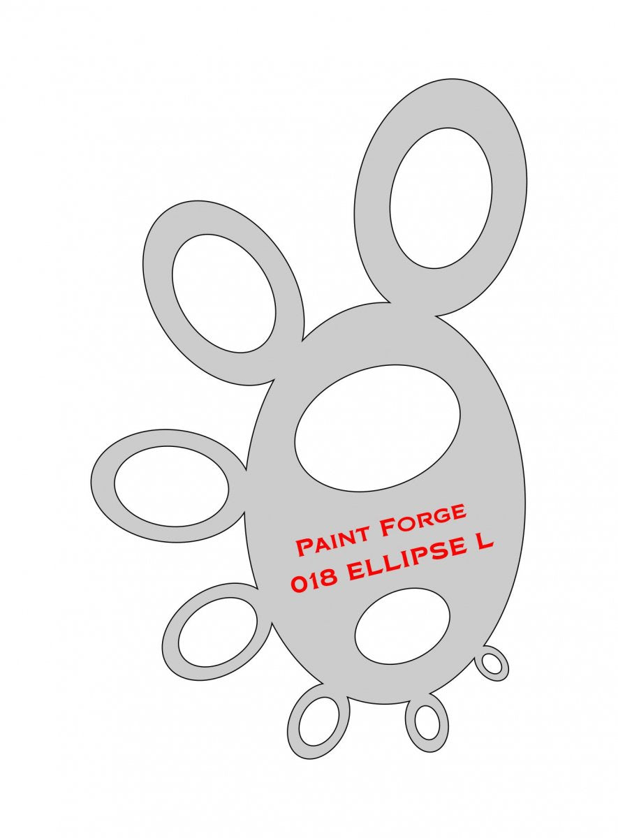 Pochoir Paint Forge PFST018L - Ellipse