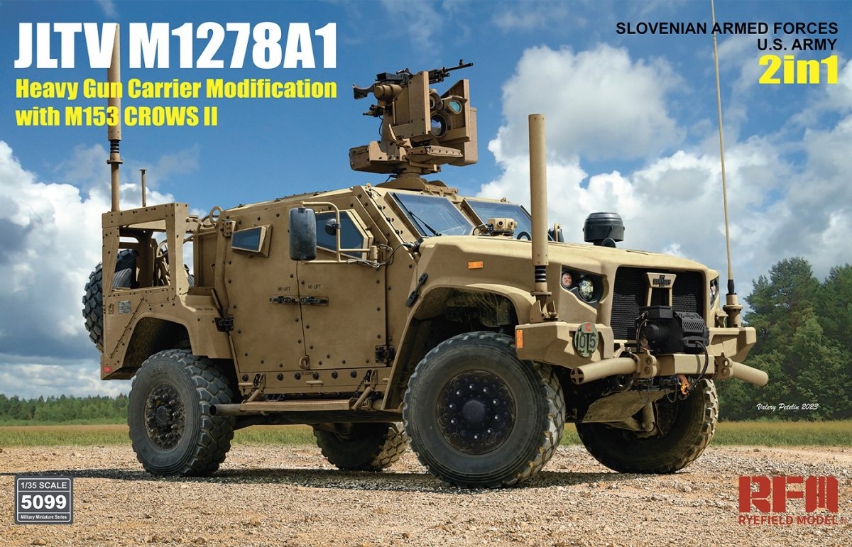 Rye Field Modèle 5099 JLTV M1278A1 Modification de transporteur de canon lourd avec M153 CROWS II 1/35