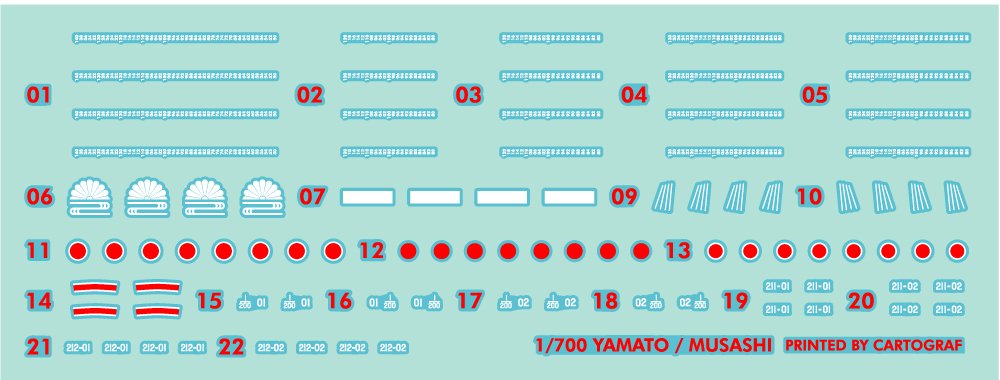 Pontos 70002R1 Cuirassé japonais Yamato 1945 (Nouveau moule, coque complète) 1/700 – imagen 5
