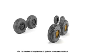Armory Models AW48413 Roues BAC TSR.2 avec pneus lestés, type « b » (GY) 1/48 – Bild 2