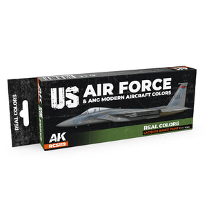 AK Interactive RCS119 Couleurs modernes des avions de l&amp;#39;US Air Force et de l&amp;#39;ANG 8x17ml