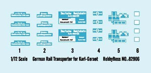 Hobby Boss 82906 Transporteur ferroviaire allemand pour Karl-Geraet (1/72) – immagine 3
