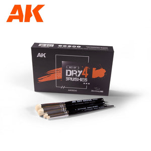 AK Interactive AK9300 ENSEMBLE DE 4 BROSSES À SEC – Bild 2