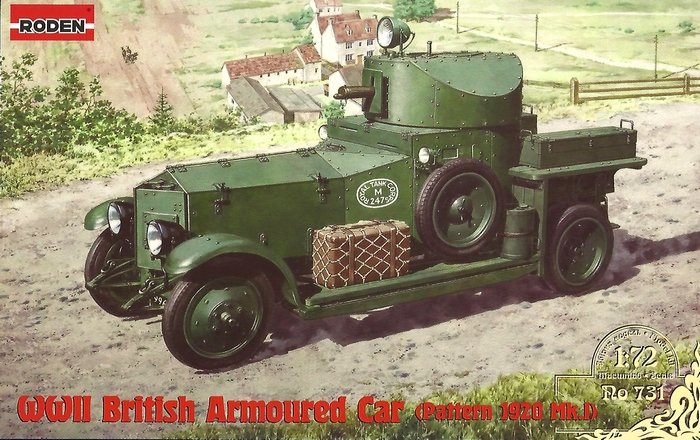 Roden 731 Voiture blindée britannique de la Seconde Guerre mondiale (Modèle 1920 Mk.I)