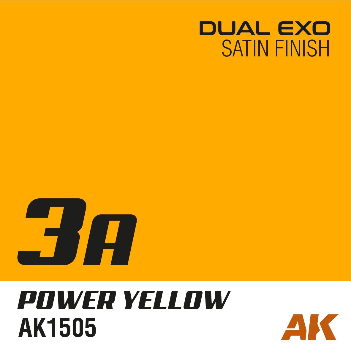 AK Interactive AK1505 DUAL EXO 3A – JAUNE PUISSANT 60ML – image 2