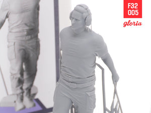 Gloria F32005 Équipe au sol US Air Force vol.5 Figurines imprimées en 3D 1/32 – immagine 4
