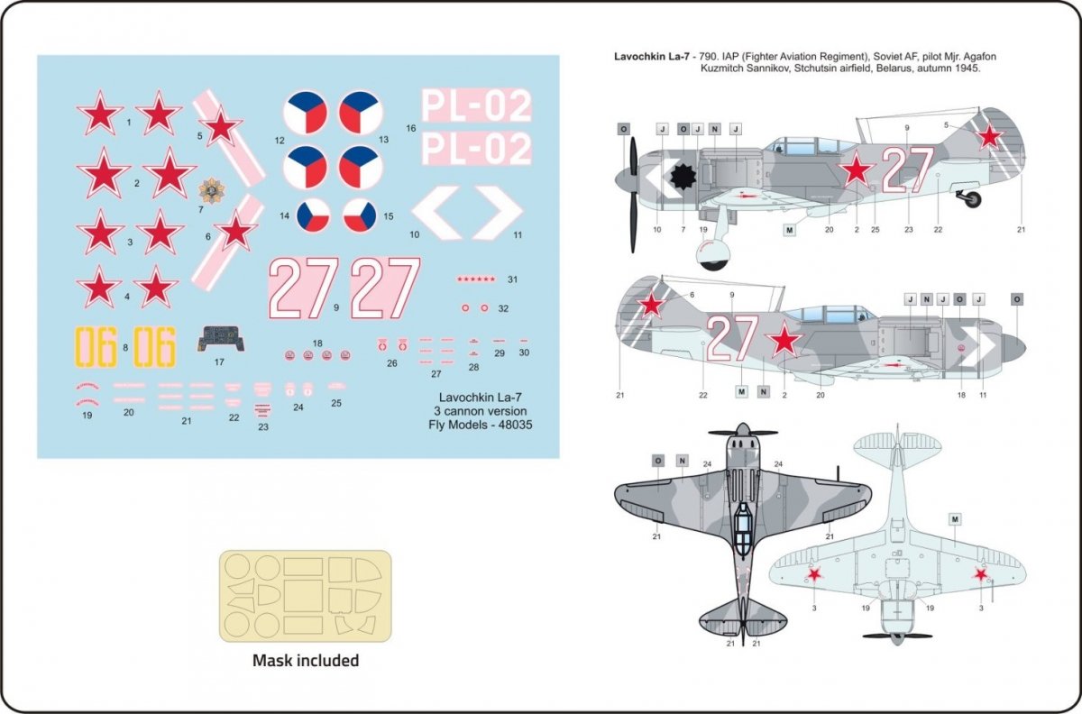 Fly 48035 Lavochkin La-7 Cannon version 1/48 – immagine 3