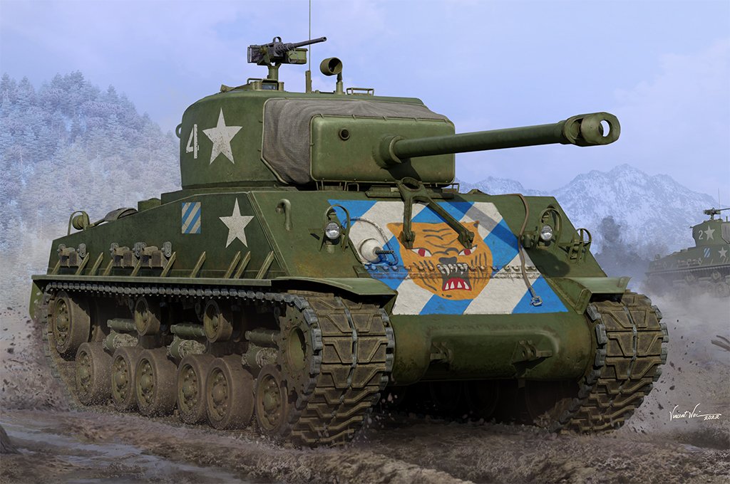 J&amp;#39;adore le kit 61620 M4A3E8 Char moyen - Version tardive 1/16