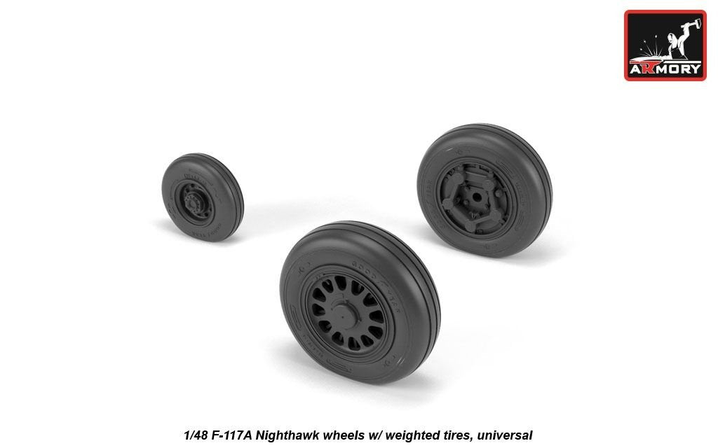 Roues Armory Models AW48322 F-117A Nighthawk avec pneus lestés 1/48 – image 3