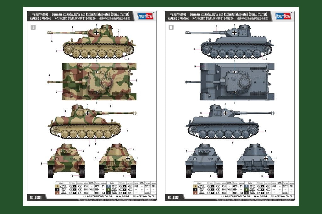 Hobby Boss 80151 Char allemand Type III/IV à châssis hybride et petite tourelle, échelle 1/35  – immagine 4
