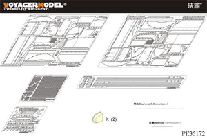 Garde-boues pour char d&amp;#39;infanterie britannique Churchill Mk.III de la Seconde Guerre mondiale, modèle Voyager PE35172, pour AFV CLUB 35153, échelle 1/35 – immagine 2