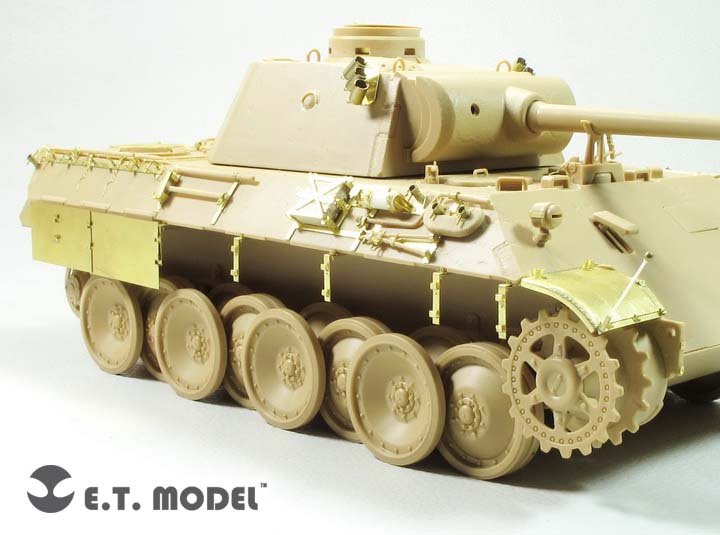 ET Model EA35-114 Ailes et jupes latérales pour char allemand Panther D de la Seconde Guerre mondiale, compatibles avec la maquette TAMIYA au 1/35 – immagine 3