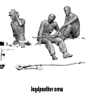Glowel Miniatures 35946 Équipage de Jagdpanther (3 figurines, imprimées en 3D) 1/35