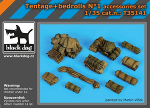 Black Dog T35141 Tente + lits de camp N° 1/35