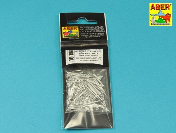 Aber 16198 Jeu de 200 axes de chenille pour char Panzer I Ausf.A/B, échelle 1/16