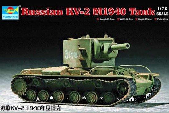 Trumpeter 07235 Char soviétique KV-2 M1940 (1/72)