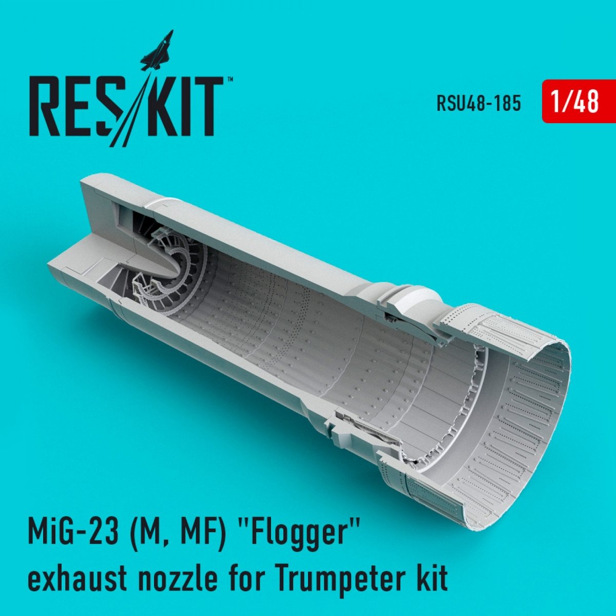RESKIT RSU48-0185 MIG-23 (M, MF) BUSE D&amp;#39;ÉCHAPPEMENT &amp;quot;FLOGGER&amp;quot; POUR KIT TRUMPETER 1/48 – image 2
