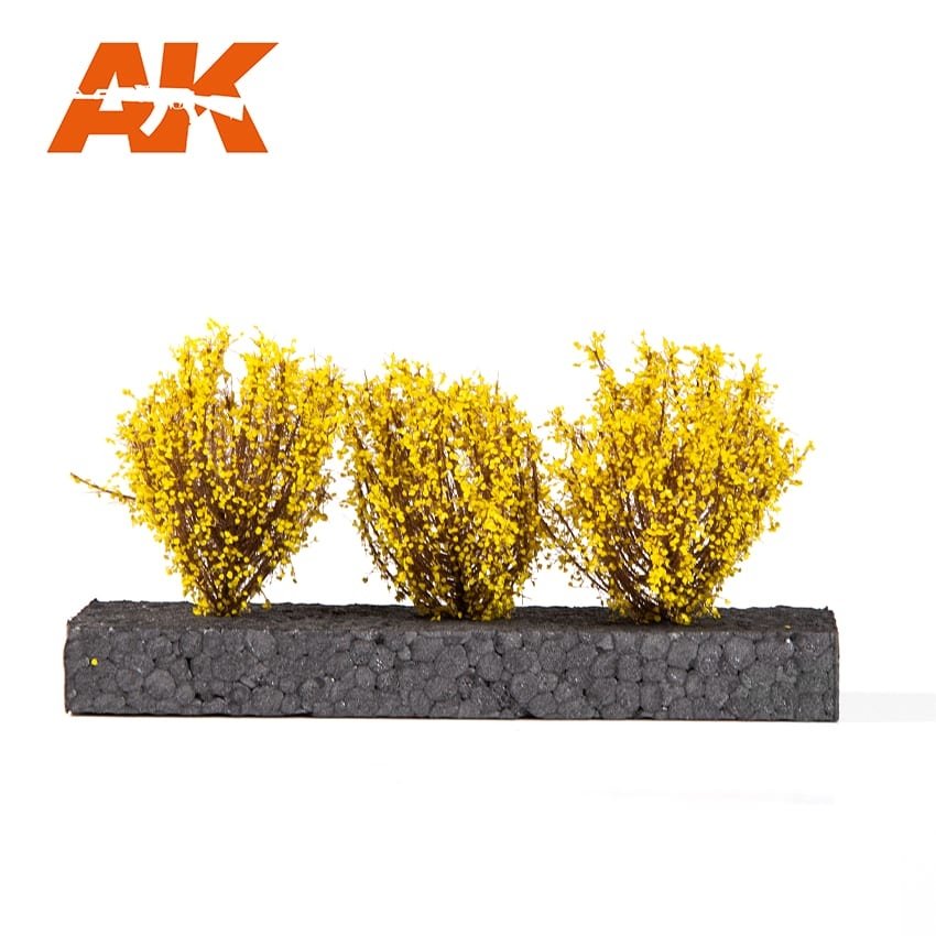 AK Interactive AK8218 BUISSON JAUNE CLAIR 4-6CM 1/35 – immagine 2