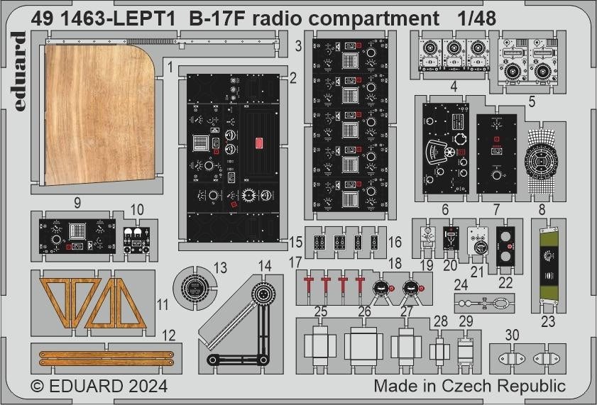 Eduard BIG49426 B-17F regular nose PART I EDUARD 1/48 – zdjęcie 5