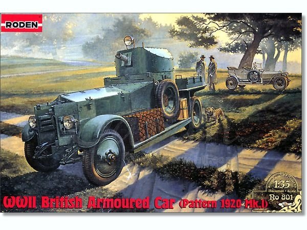 Roden 801 Voiture blindée britannique de la Seconde Guerre mondiale, modèle 1920 Mk.I (1/35)