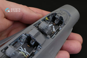 Intérieur imprimé en 3D et coloré sur papier décalcomanie Quinta Studio QD32023 F-16D (pour maquette Academy) 1/32 – immagine 9